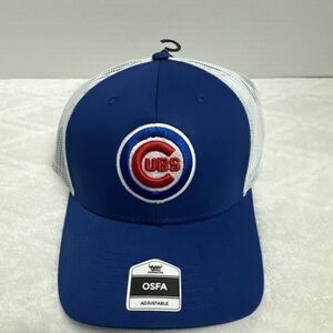 Chicago Cubs Hat Cap Snapback Mesh Unstructured One Size Blue